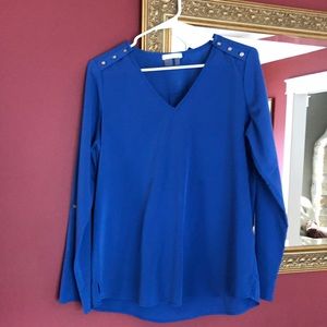 Dalia royal blue blouse